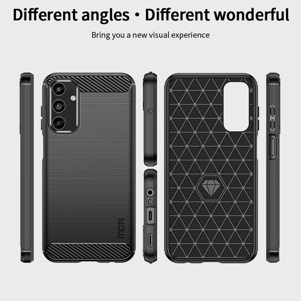 MOFI JK TPU Series-1 For Samsung Galaxy A15 4G Case Carbon Fiber Texture Phone Cover TPU Shell