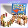 Kids Wooden Dinosaur Domino Game For Developing Memory And Problemsolving Skills