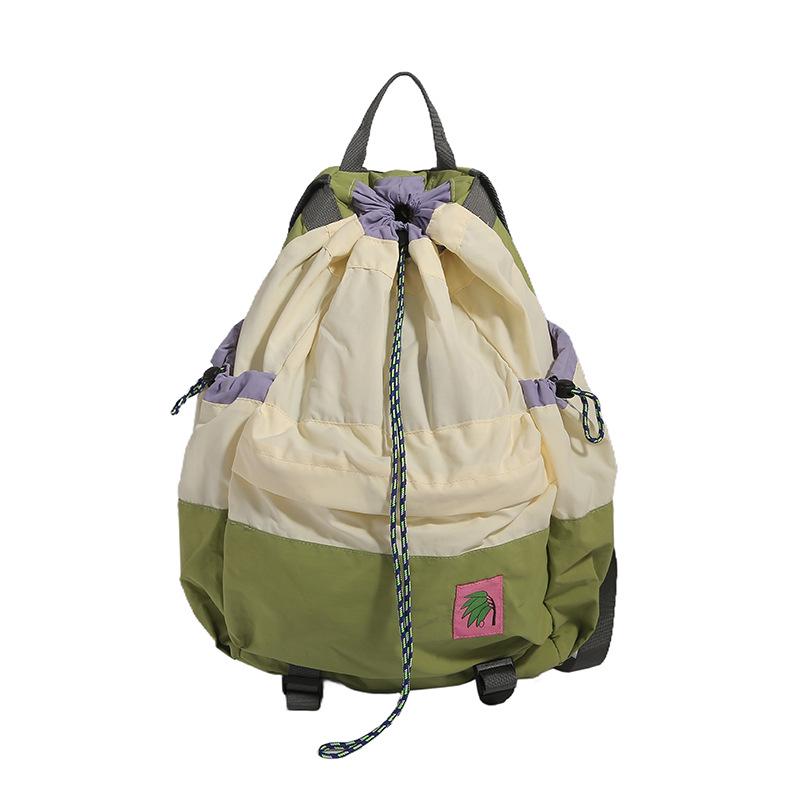 

Рюкзак на шнурке для путешествий и занятий спортом на открытом воздухе большой вместимости жёлтый