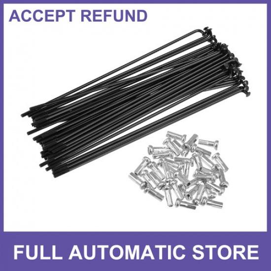 

THIRTY SIX 14G J Bend Steel Spoke 535 Cycle Spokes with Brass Nipple Universal