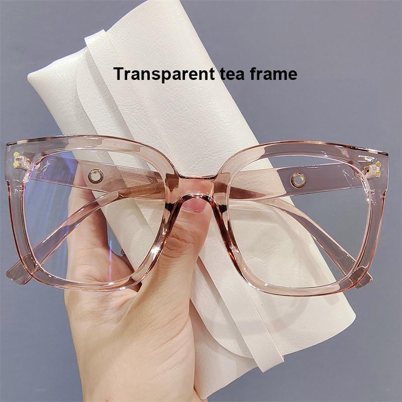 Anti Blue Light Glasses Square Frame Optical Spectacle Eyeglasses Women Men Anti-Blue GlassesTransparent Computer Eyeglasses