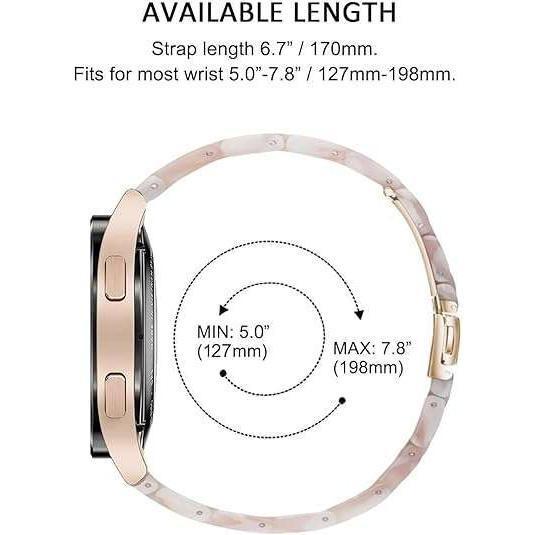 Buntes Harzarmband für Samsung Galaxy Watch 8 40mm 44mm 8 Classic 46mm Smartwatch Ersatzband für Galaxy Watch Ultra2025