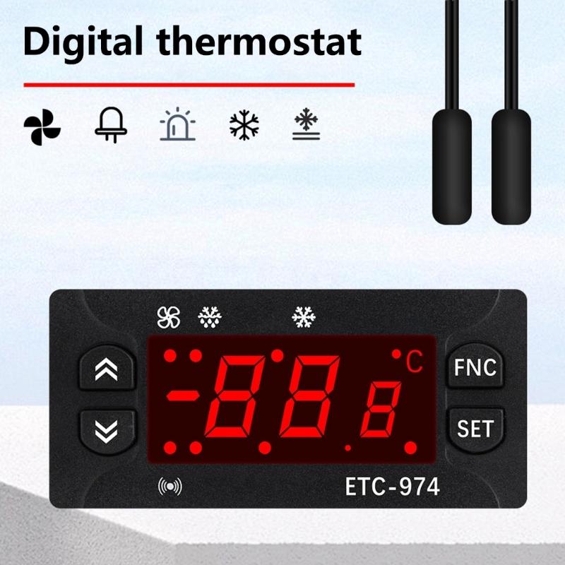 Temperature Controllers LED Digital Thermostat for Incubators Temperature Controllers Thermoregulator Relays
