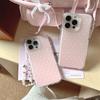 Simple Pink Cute Stars Phone Case For iPhone 16 Pro 15 14 13 12 Pro Max Back Cover with Chain Air bag Shockproof Cases 16 Funda