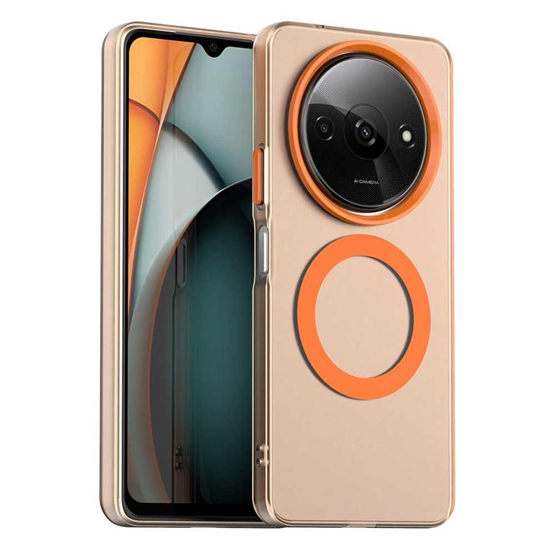 Transparent Case For Xiaomi Poco C61 Case For Poco C61 Magnetic Adsorption Wireless Charge Cover For Poco C61 Case 6.71 inch
