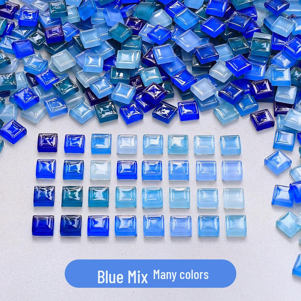 

450 шт. 1 см цветной хрустальной стеклянной мозаичной плитки для творческого детского творчества 1cm Square
