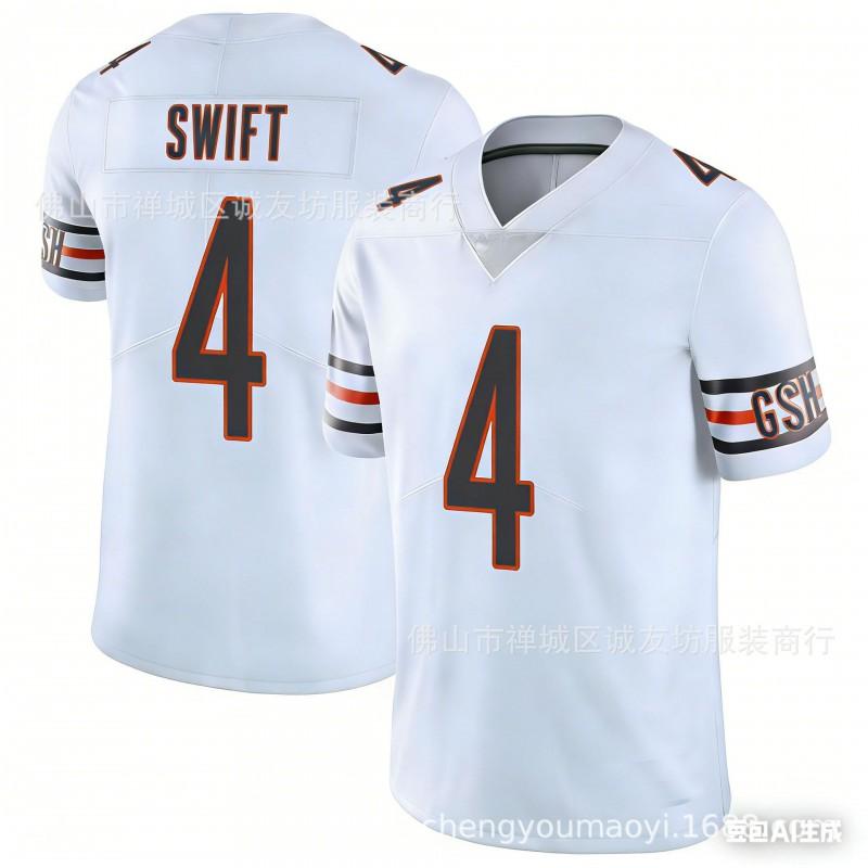NFL Chicago Bears 4 Swift Football Jersey Men All Season Sports Uniform