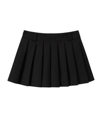 Kirsh Classic Pleated Mini Skirt [Black]