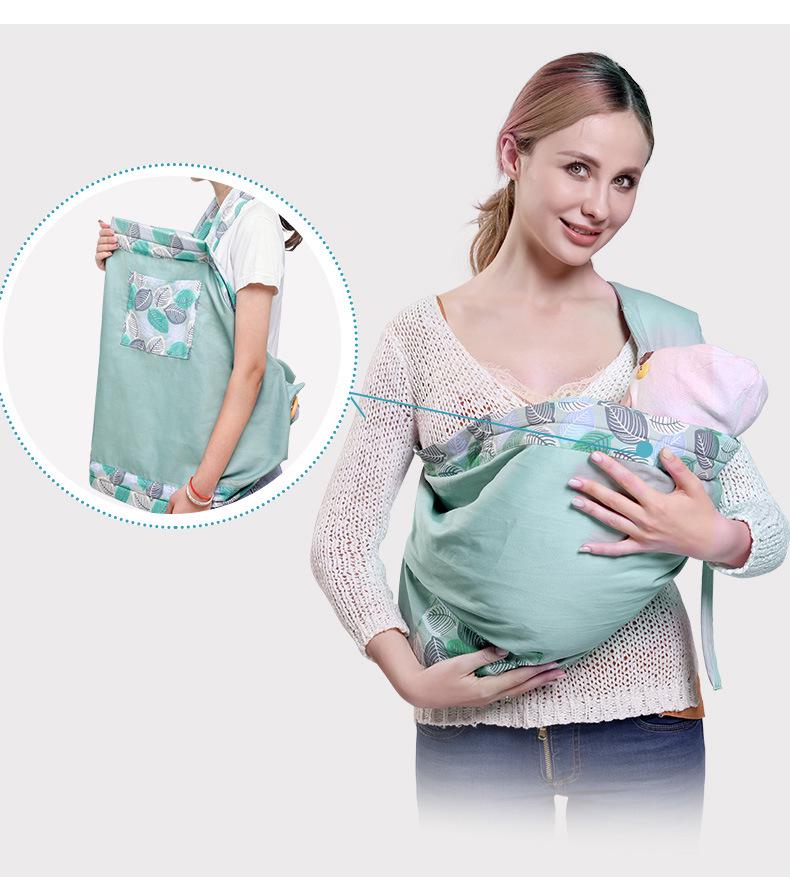 Newborn Nursing Baby Sling Scarf: Breathable, Multifunctional, All-Season, Horizontal Hold