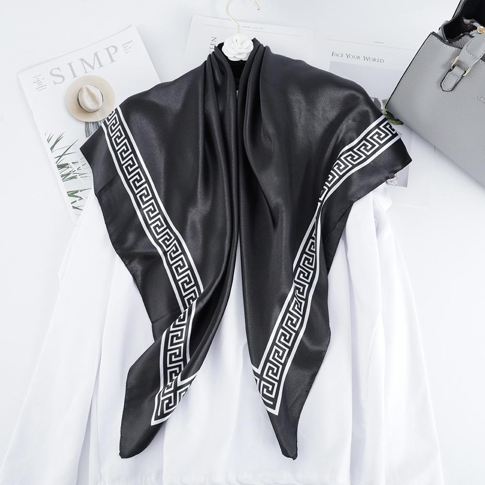Vysoce kvalitní luxusní hedvábné šátky čelenka Šály Šála na krk pro ženy Řetízek Hedvábný šátek Dámská ozdobná šála