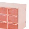 Desktop Storage Box Dust Proof Plastic Multi Purpose with 9 Drawers Desk Stationery Organizer for