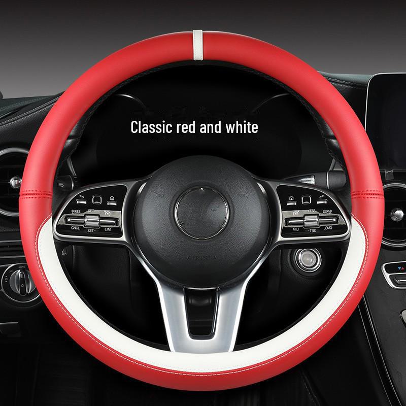 Panappi Cross-border Car Steering Wheel Cover In Various Colors for Medium-Sized Handles, Protects Car Steering Wheel from Wear and Tear.