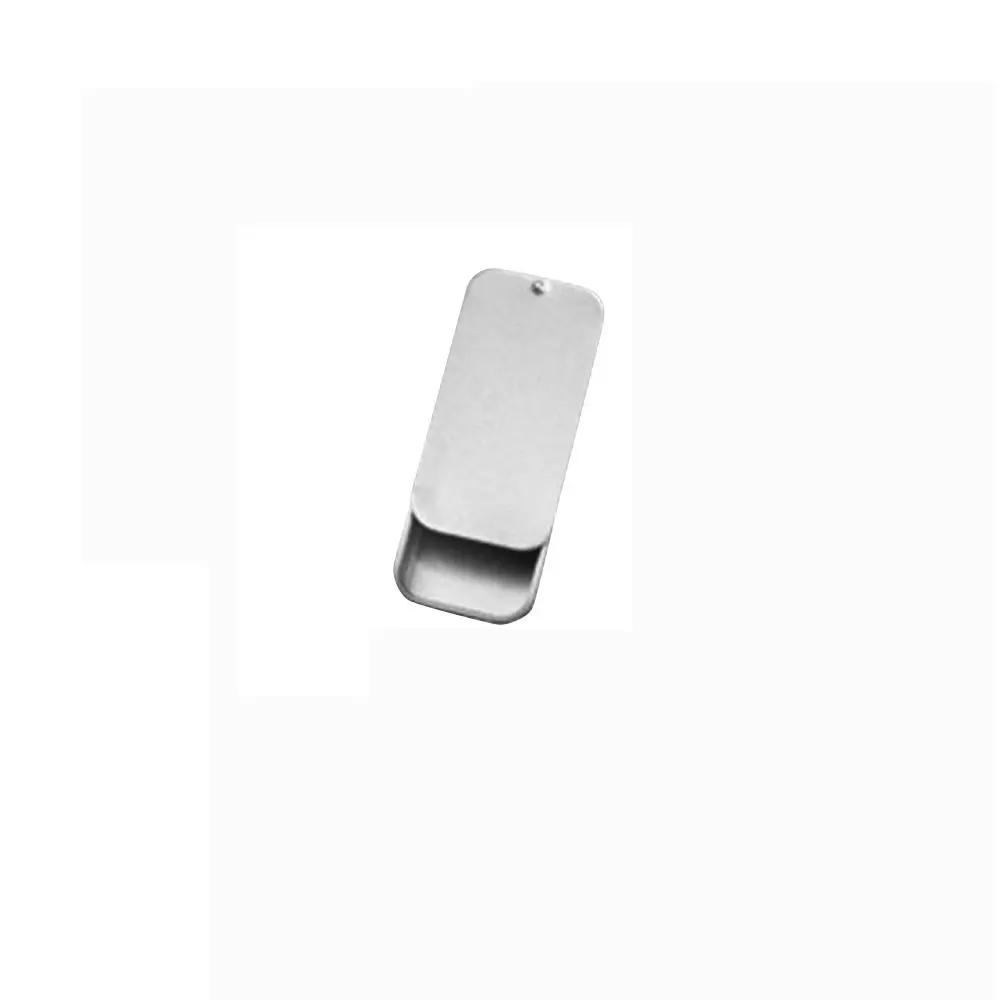 1Pcs Push Tin Plate Mini Metal Storage Box Travel Small Finishing Box Dust-proof Rectangular Candy Packaging Iron Box Pill Cases