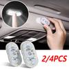 1/2/4Pcs LED Touch Light Mini Car Interior Lighting USB Rechargeable Auto Roof Ceiling Reading Lamps Atmosphere Decoration Lamp