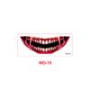 New Halloween Horror Big Mouth Tattoo Sticker Party Party Fun Makeup Thriller DIY Mouth Makeup Sticker