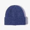 Cross-Border Soft Double Layer Pullover Bare Plate Knitted Warm Dome Hat Acrylic Beanie