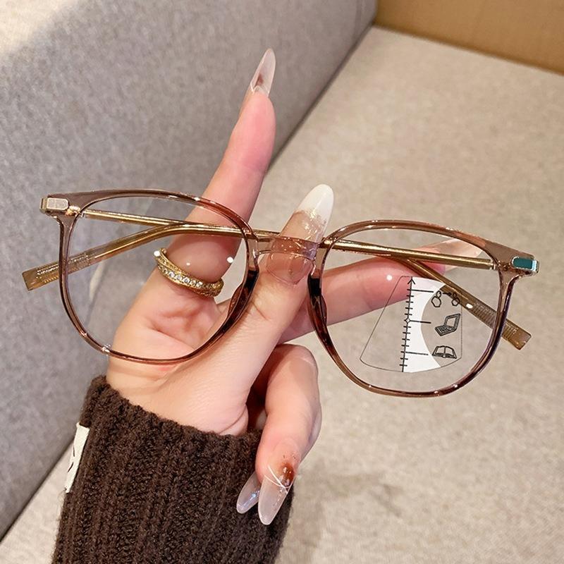 Herren Damen Neue Mode Progressive Multifokale Lesebrillen Neue Blaulichtfilternde Alterssichtbrillen Brillen für Nähe und Ferne