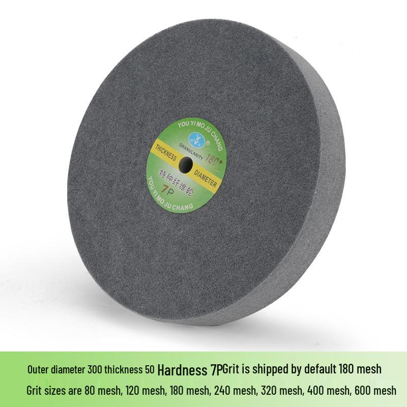 Nylon Fiber Polishing Wheel for Metal & Stainless Steel - Compatible with Electric Motor Grinders, Sizes 150/200/300