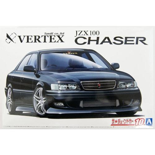 Aoshima Bunka Kyozai 1/24 Scale The Tuned Car Series No. 10 Toyota Vertex JZX100 Chaser Tourer V 1998 Plastic Model