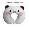 Cuscino a forma di U Bubu Anime Carino Peluche Morbido Panda Dudu Cuscino da Collo Portatile per Adulti Bambini Cuscino da Viaggio Cuscino da Collo per Dormire in Volo