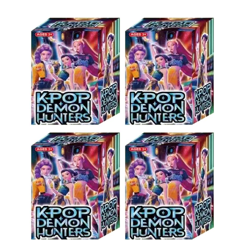 Anime Kpop "Devil Hunter" blind box, detachable fun blind bag, small statue, peripheral model, desktop blind box, decorative gif