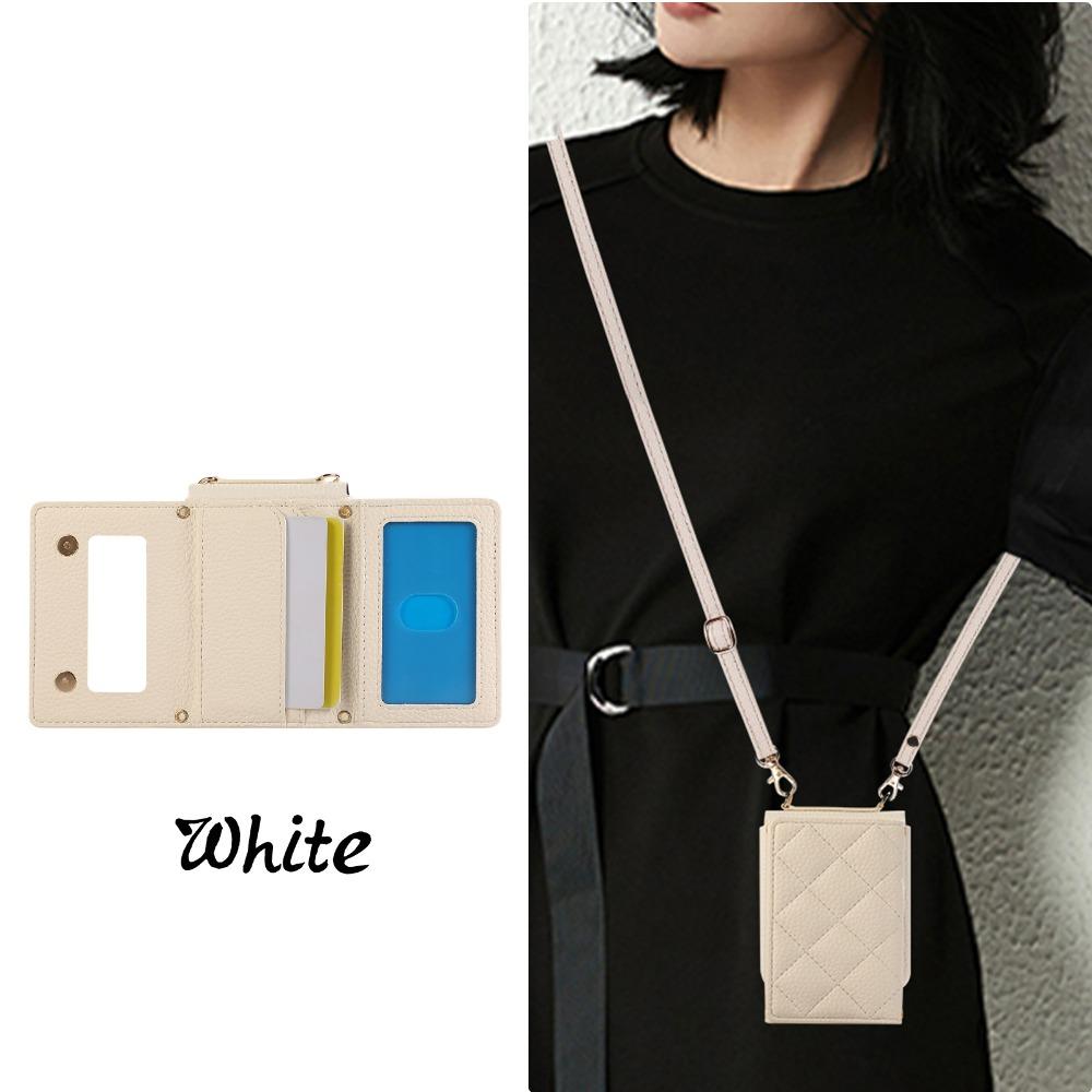 Mirror Wallet with Card Holder Phone Case for Samsung Galaxy Z Flip 6 5 4 3 Flip6 Flip5 Flip4 Flip3 Crossbody PU Leather Cover