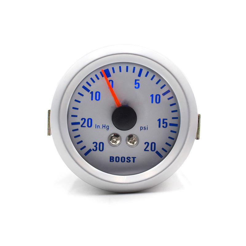 52mm 2-inch Turbo Gauge -30 to 20 psi, 12V, Blue Backlight