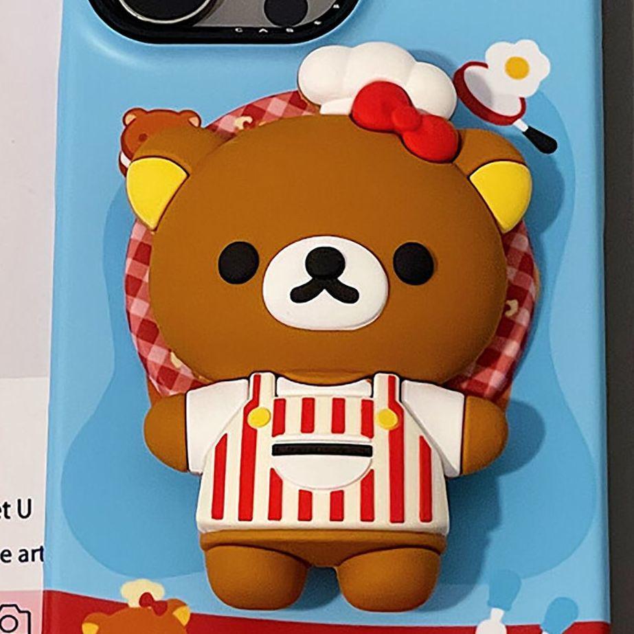3D Silicone Cartoon Crying Star Mobile Phone Stand & Retractable Airbag Holder