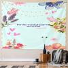 Floral Scripture Decor with Luke 1:37 Pattern Wall Hanging Tapestry Decorative Tapestry Home Decor for Bedroom and Living Room