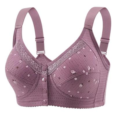 Σουτιέν με κλείσιμο μπροστά από βαμβάκι Plus Size Wireless Bralette Βαμβακερό σουτιέν Γιλέκο μπροστινή αγκράφα Στηθόδεσμο Άνετα εσώρουχα S-4XL