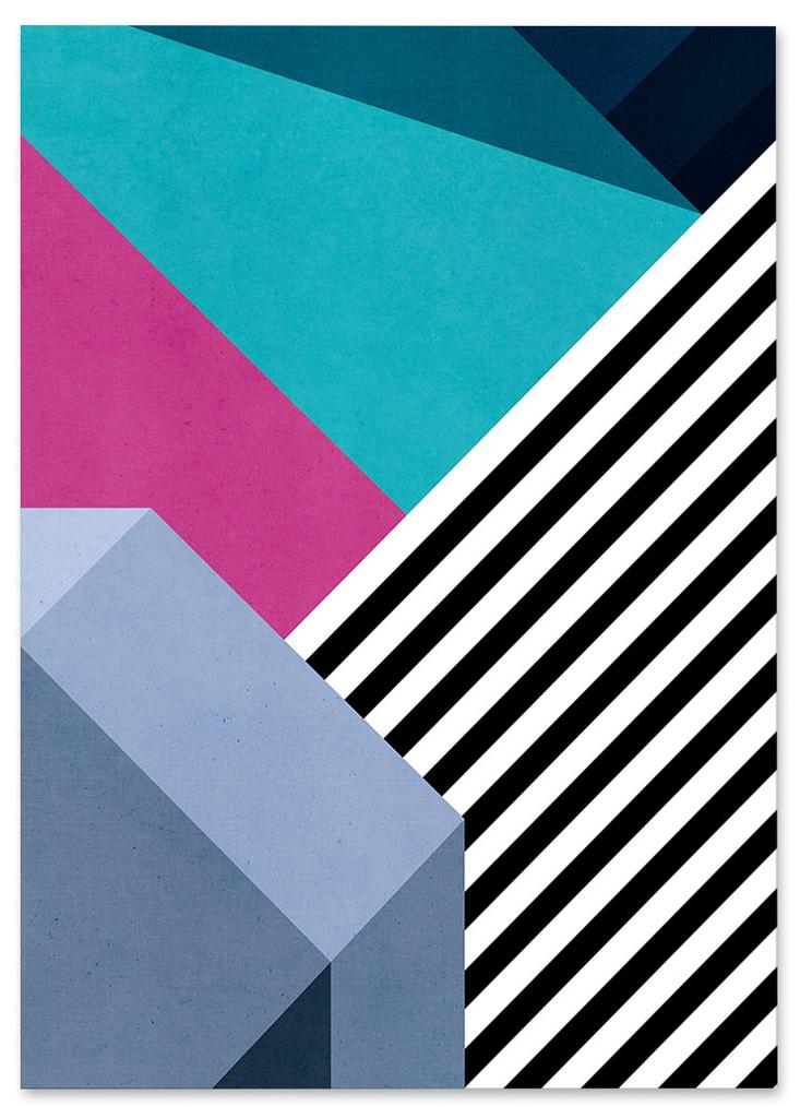 Geometric Poster Graffiti Wall