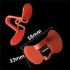 200 buc Ochelari pentru pui Fără șurub 15mm Îngroșați Anti-Ciugulire și Luptă Ochelari pentru Ochi de Fazan Porumbel Cocoș Accesorii pentru Păsări de Curte Roșu