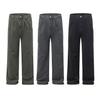 Street Gray Tooling Casual Pants Men's Straight Long Pants