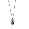 PANJBJ 925 Sterling Silver Flower Tulip Necklace for Women Leaf Drip Glaze Sweet Creativity Jewelry Party Gift Dropshipping