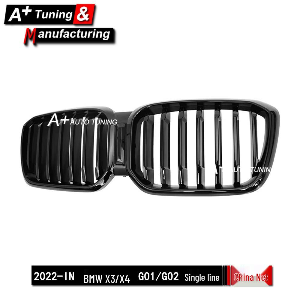 Compatible Gloss Black Grille for 2022-IN BMW X3 G01/X4 G02
