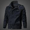 Men's Spring and Autumn Jacket Jacket Washed Cotton Military Jacket