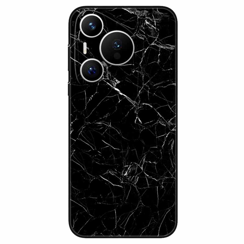 For Huawei Pura 70 / Pura70 Pro Case Soft Silicone Fashion Marble Shockproof Cover for Huawei Pura 70 Ultra P 70 Pro+ TPU Coque