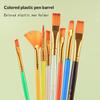 6/20 Peças Conjunto de Pincéis de Nylon Coloridos Pincel para Tinta a Aquarela Acrílica Pincéis Coloridos Profissionais para Pintura a Óleo Papelaria