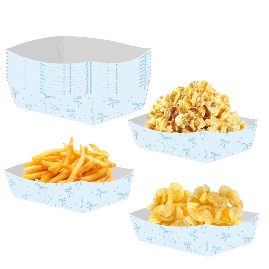 Różowy I Biały Łuk Zastawa Stołowa Scena Dekoracyjna Pudełko na Popcorn Pudełko na Przekąski Karton Pudełko na Cukierki