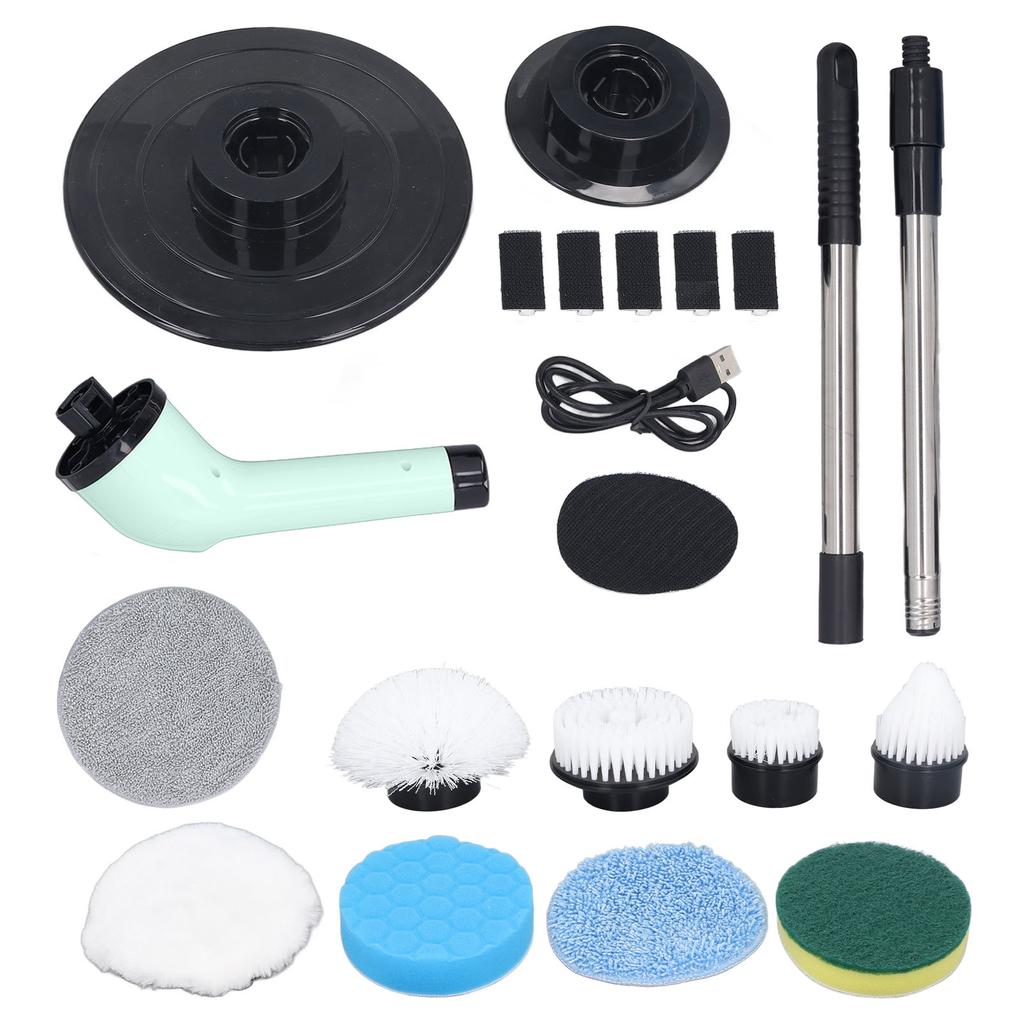 Electric Handheld Brush Adjustable Extension Handle Powerful Highly Efficient Labor Saving Electric