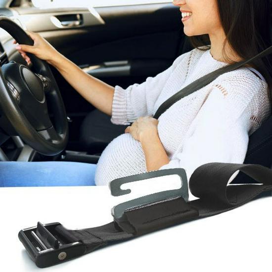 

Car Seat Belt Adjuster for Pregnant Women - Anti-Strangulation Belly Protection for Driver and Passenger Seats