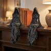 3D Printed Sitting Pose Lady Sculpture Handmade Female Tabletop Ornament  Bookshelf Decor