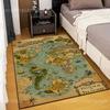 1PC Legendary Treasure Map Carpet for Living Room Bedroom Sofa Home Decor Non-slip Floor Mat Modern Rugs Luxury Gifts