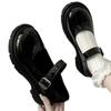 Füße breit, dick, große Größe, Damenschuhe 31-46, Mary Jane, kleine Lederschuhe, vielseitige Damenschuhe im Retro-Stil, britischer Stil, japanische Einzelschuhe
