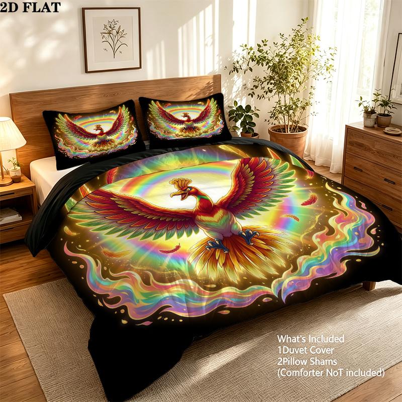 Pokmon Pattern Bedding Quilt Set Quilt Cover Pillowcase Home Birthday Gift(1 * duvet cover + 2 * pillowcase, without core)