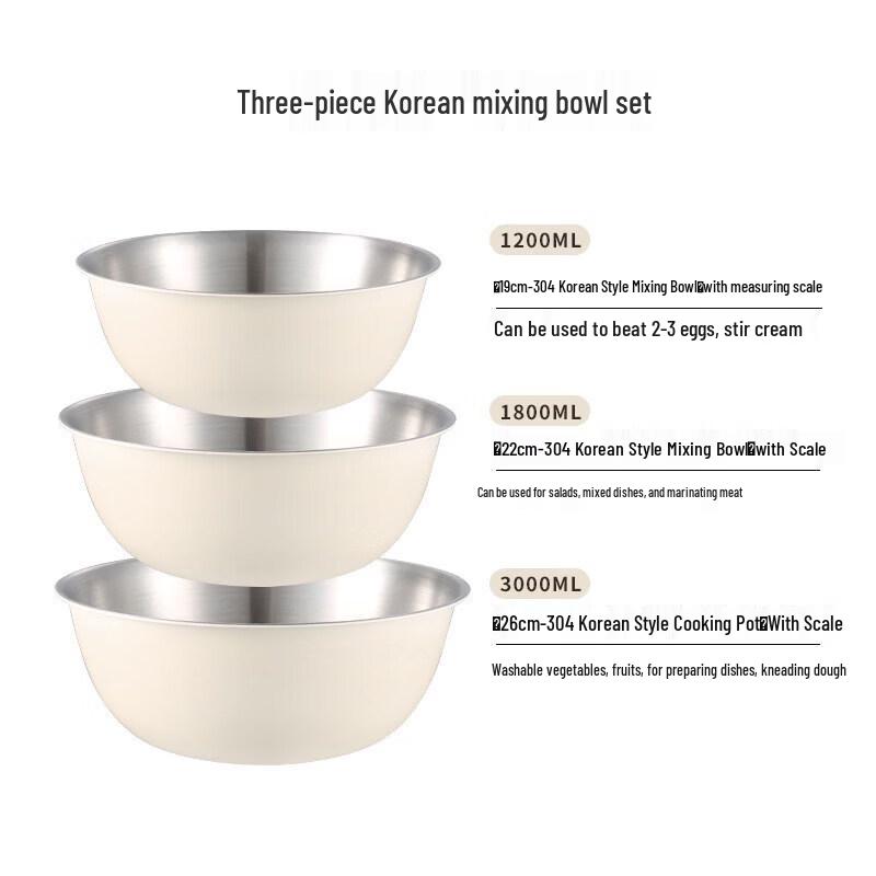 Food Grade Stainless Steel Mixing Bowl