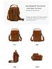 Men's Genuine Leather Crossbody Shoulder Bag - Top Layer Cowhide, Classic Style, High-End Casual Commuter Bag