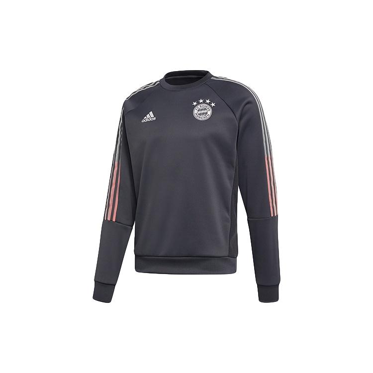 adidas Logo Printing Bayern Munich Soccer/Football Sports Pullover Gray Men s FR3989 M