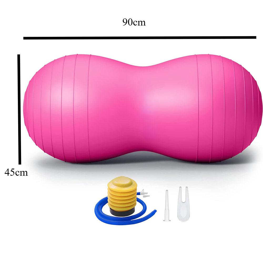 

Мяч из арахиса, спортивный мяч из арахиса, мяч для йоги, мяч для беременных, мяч для стабилизации из арахиса, роды, силовая тренировка корпуса (включая насос) розовый