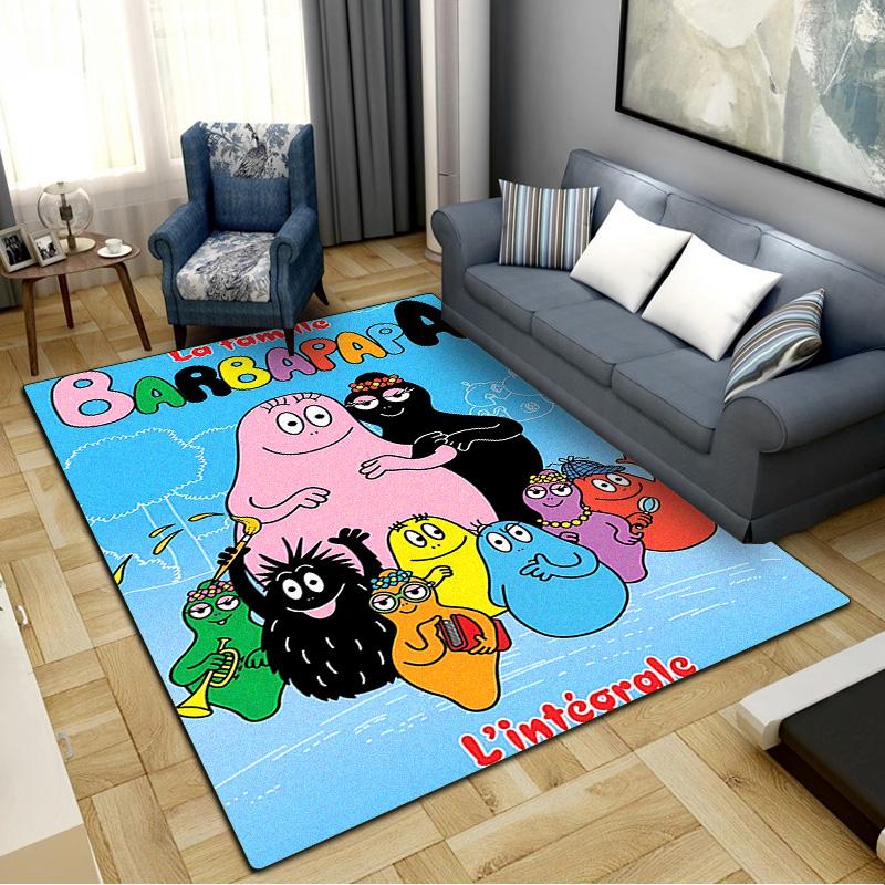 The Barbapapa family Carpet Rug for Living Room Bedroom Home Sofa Decoration,Kids play Non-slip Floor Mat